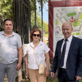 Директор МАУ "Коммунальное управление" Сергей Волотовский совместно с начальником АДС Сергеем Куницким и мастером отдела по обслуживанию муниципальных учреждений Валентиной Тумаевой приняли участие в еженедельном совещании в школе №3