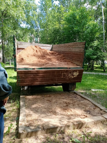 Песок в песочницы!